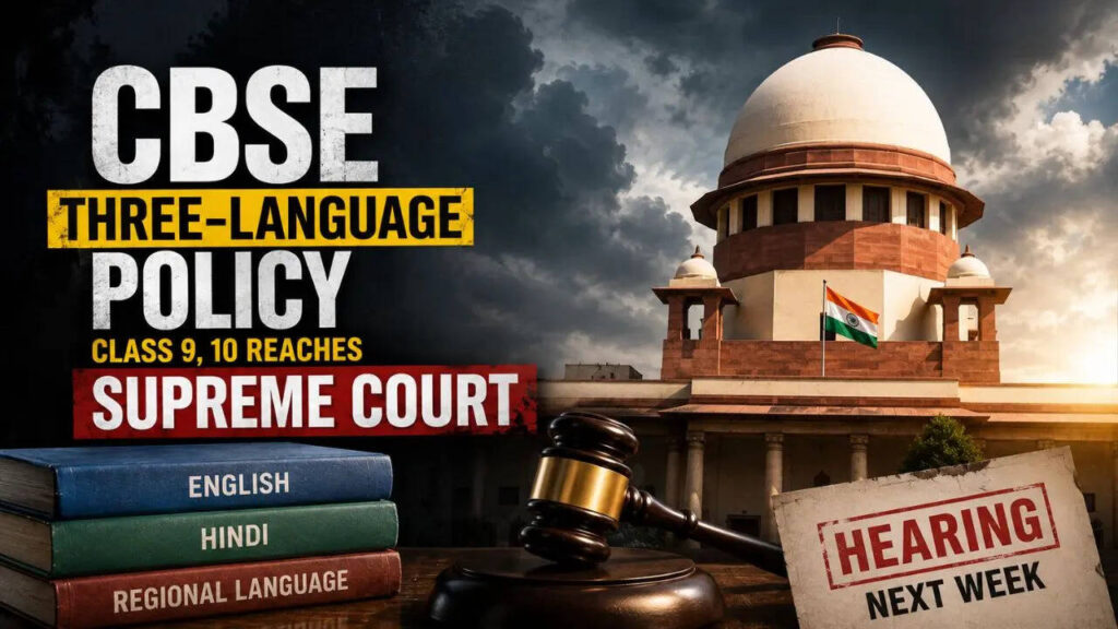 CBSE की नई तीन भाषा नीति अब सुप्रीम कोर्ट में, छात्रों-अभिभावकों ने दी चुनौती
